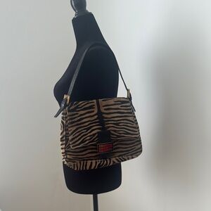 Fendi Vintage Zebra Print Shoulder Bag